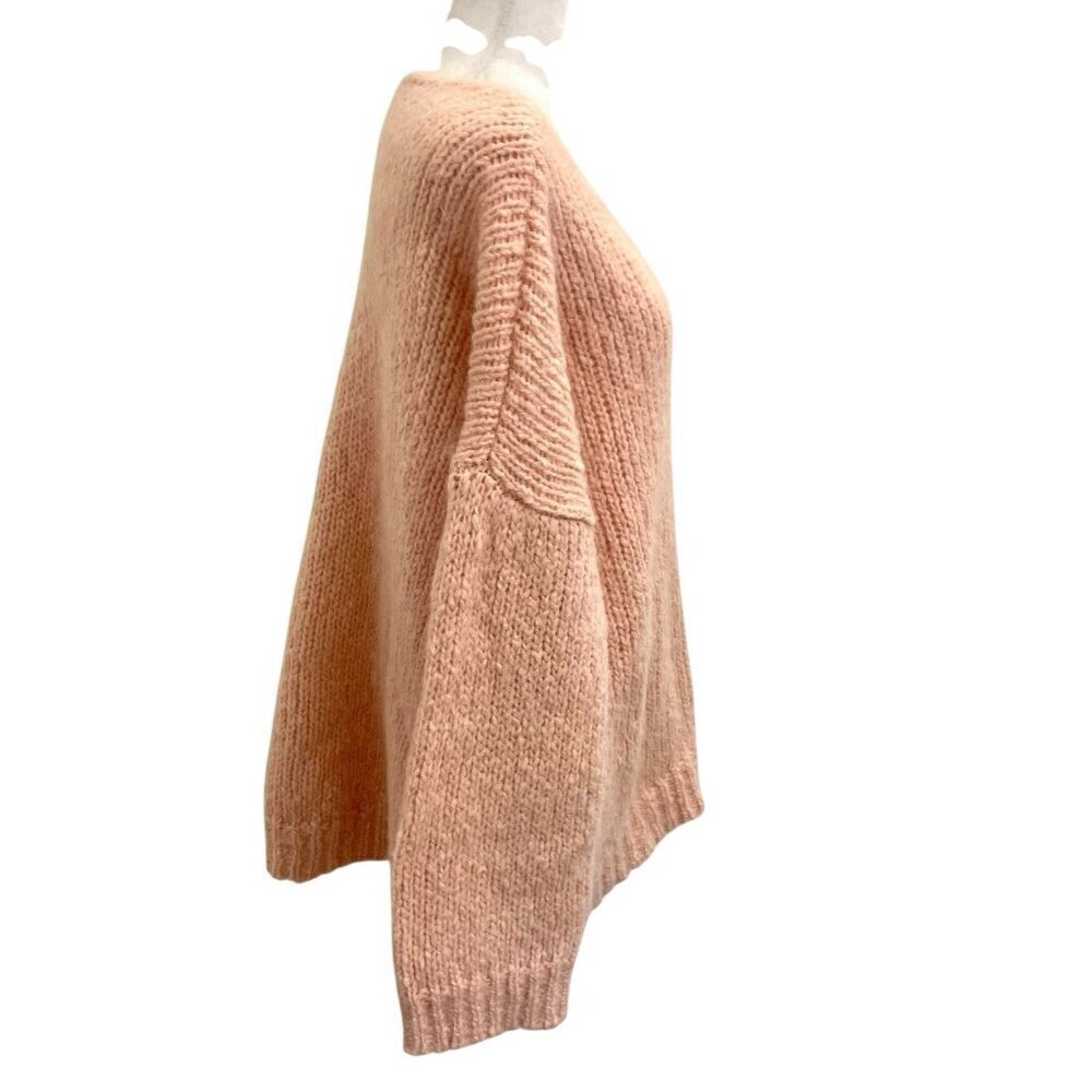 Marimekko Mohair Wool Chunky Loose Knit Oversized Sweater Pink size Large - Picture 4 of 7